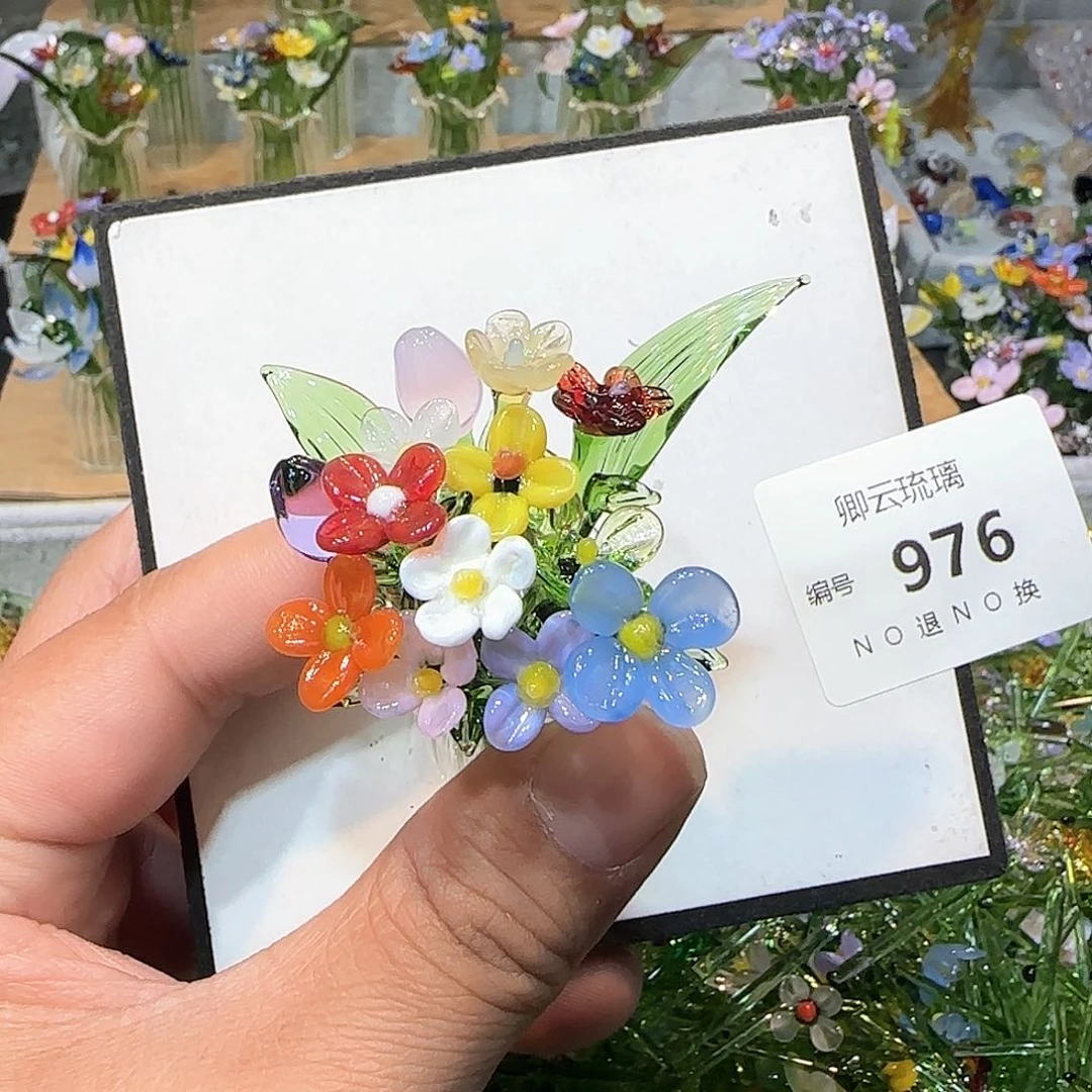 琉璃手工艺品976插花