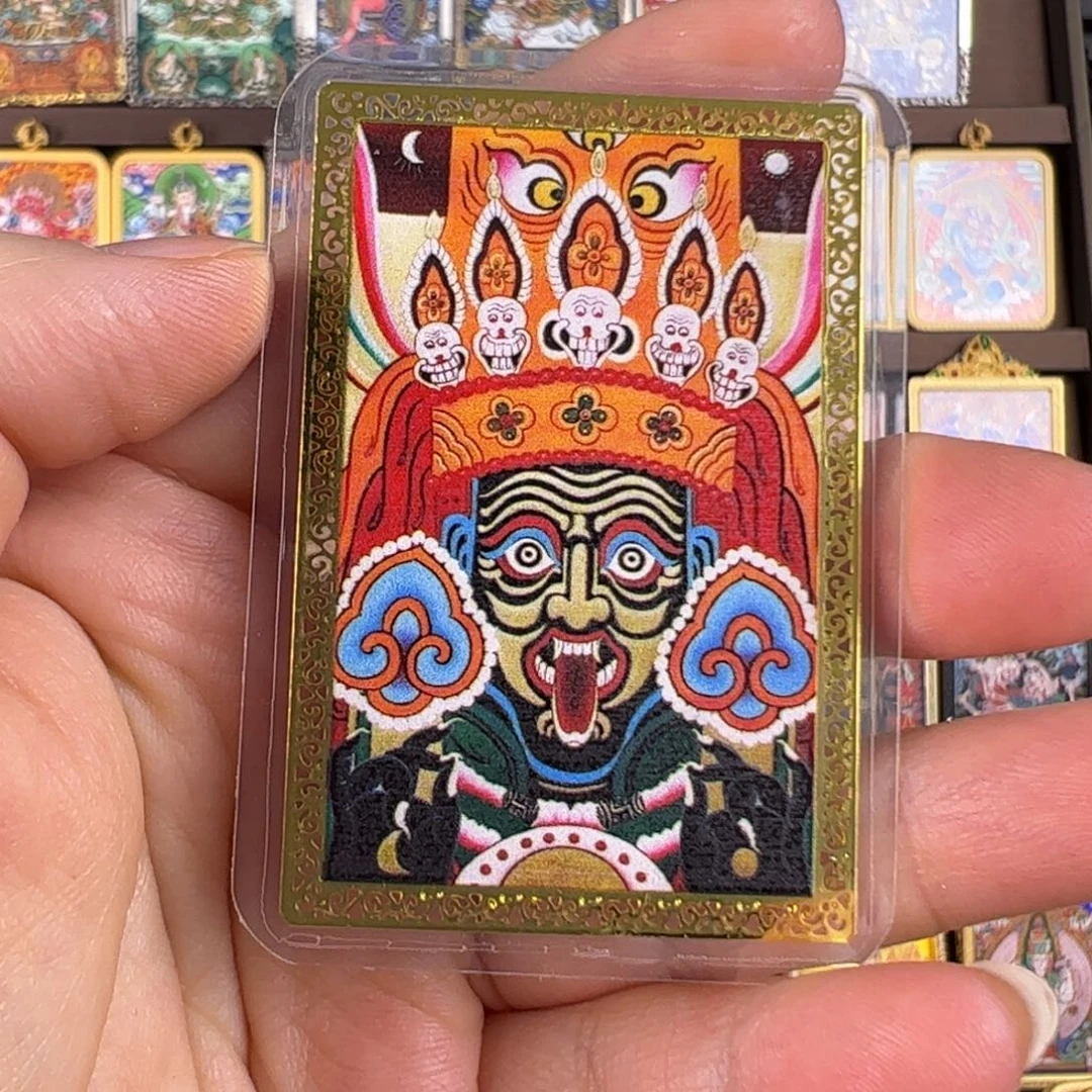 屁***臭吊坠金箔卡片唐卡艺术