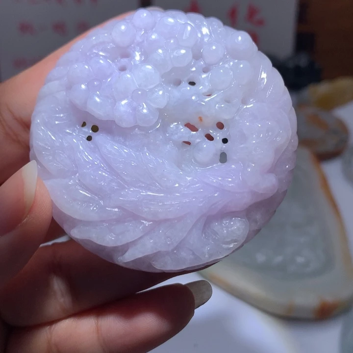 翡翠未镶嵌颈饰保真天然A货翡翠