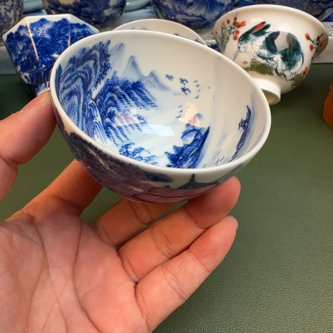纯手工纯手绘茶具石头95