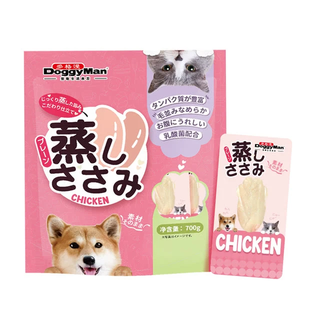 多格漫宠物零食猫犬用棒棒蒸鸡700g