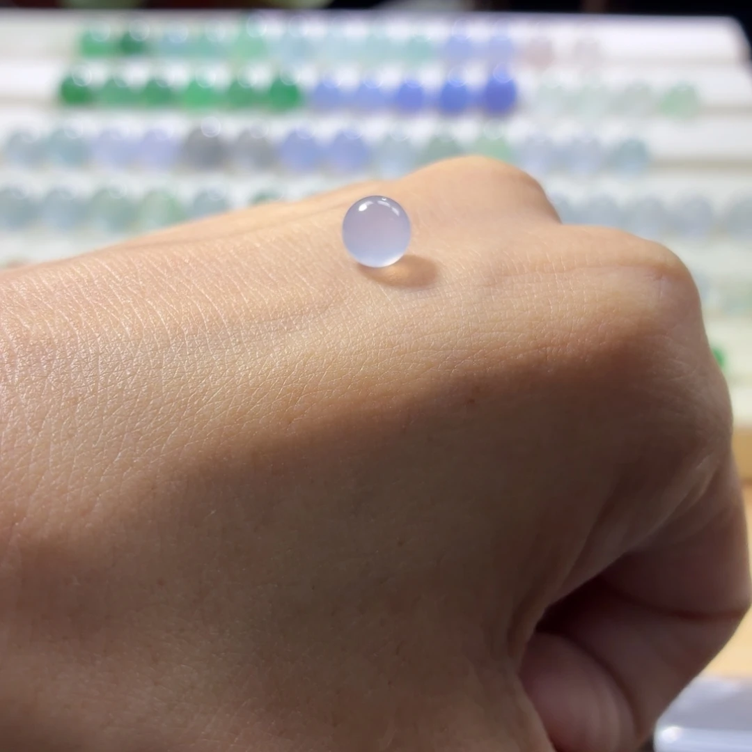 定制翡翠未镶嵌冰紫卡6.6