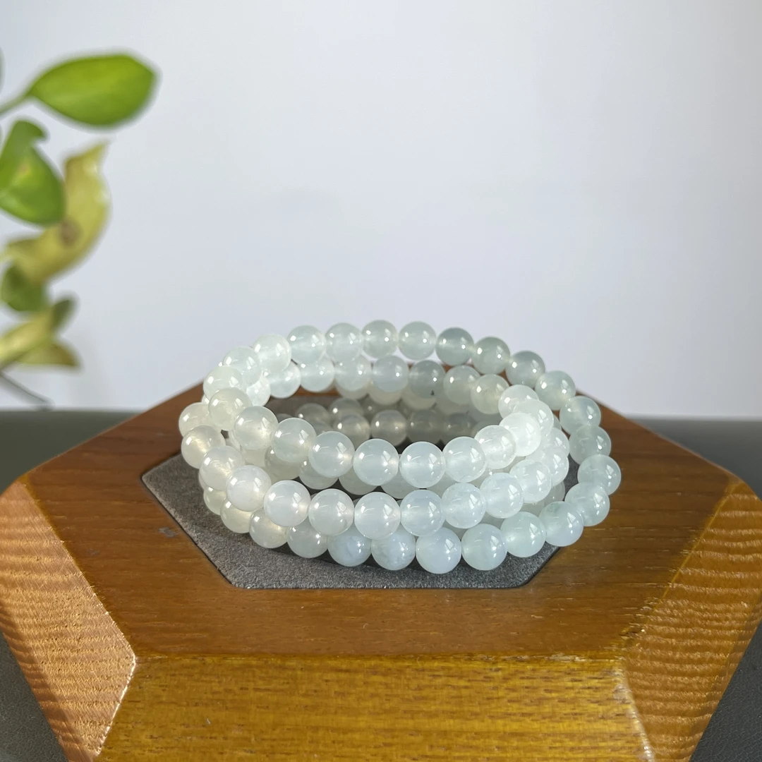 JXZC09-184 天然缅甸A货翡翠 翡翠珠链（含配饰）