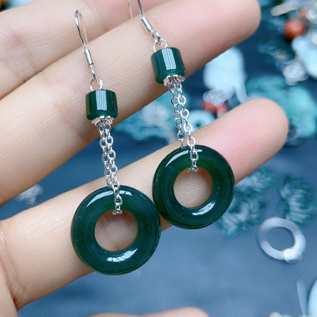 【闪购商品】翡翠未镶嵌耳饰