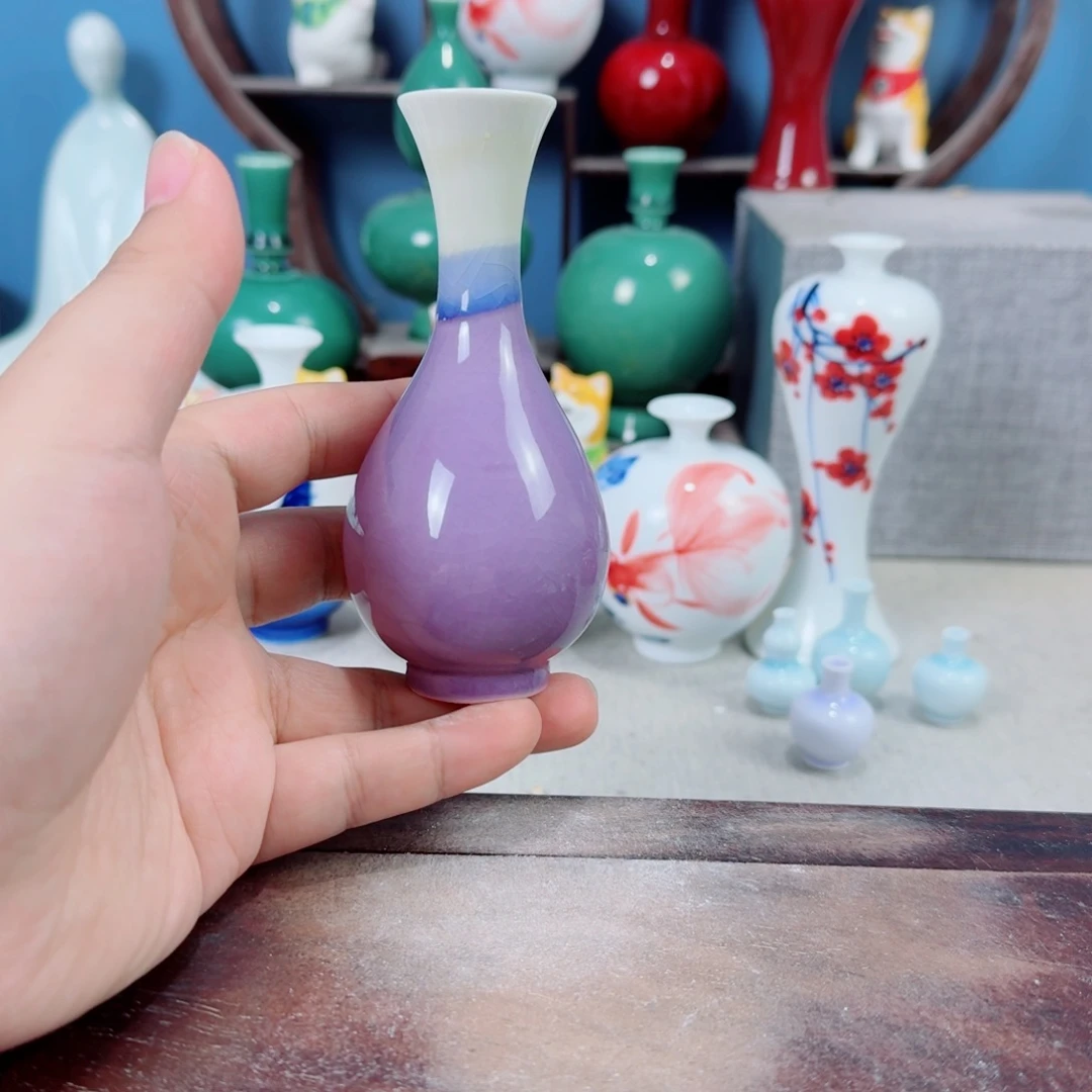 陶瓷手工小花器摆件