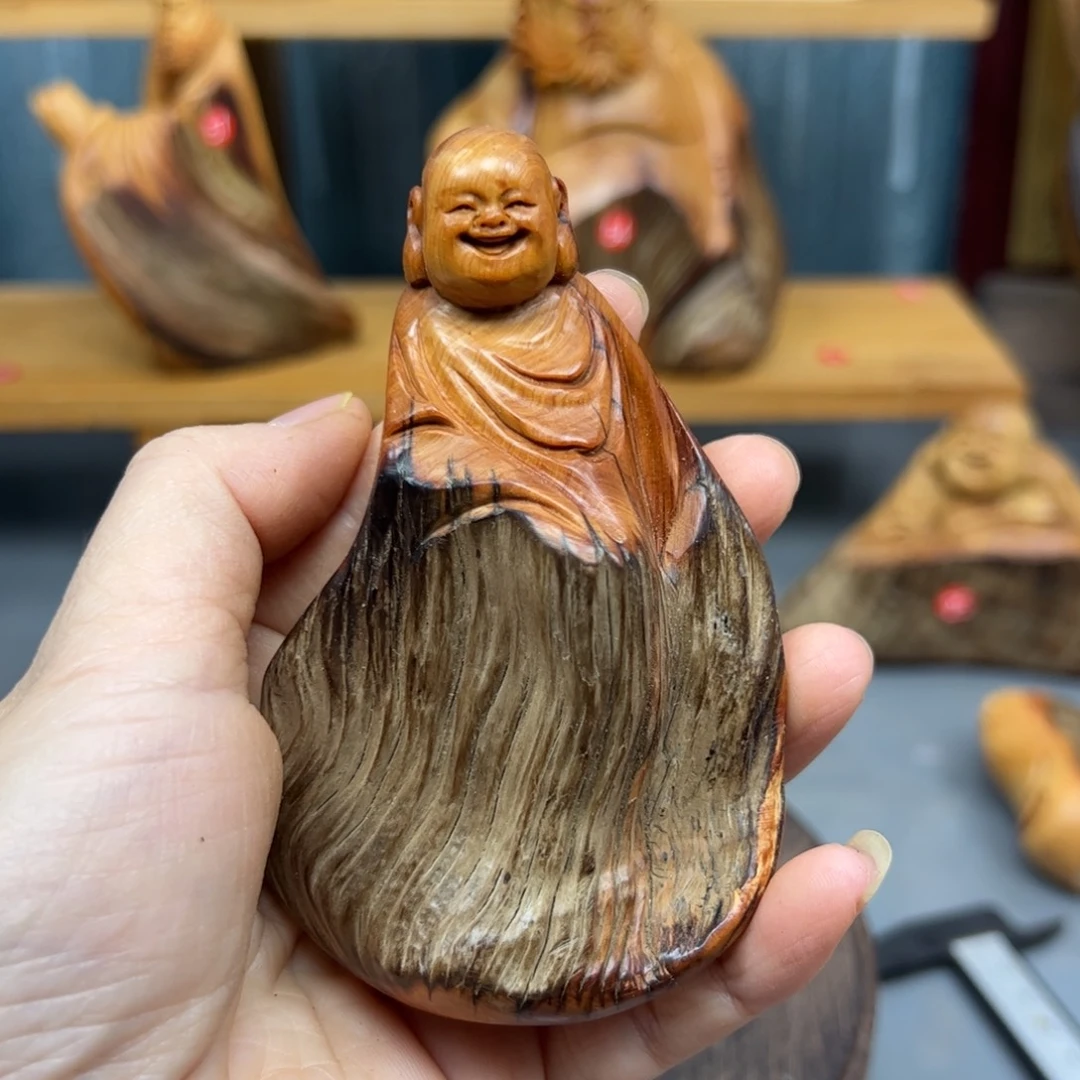 猴***哥木崖柏木摆件手把件，