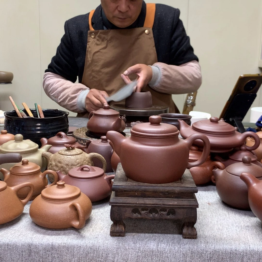 紫泥茶壶大蕴德钟280 C半手工制作