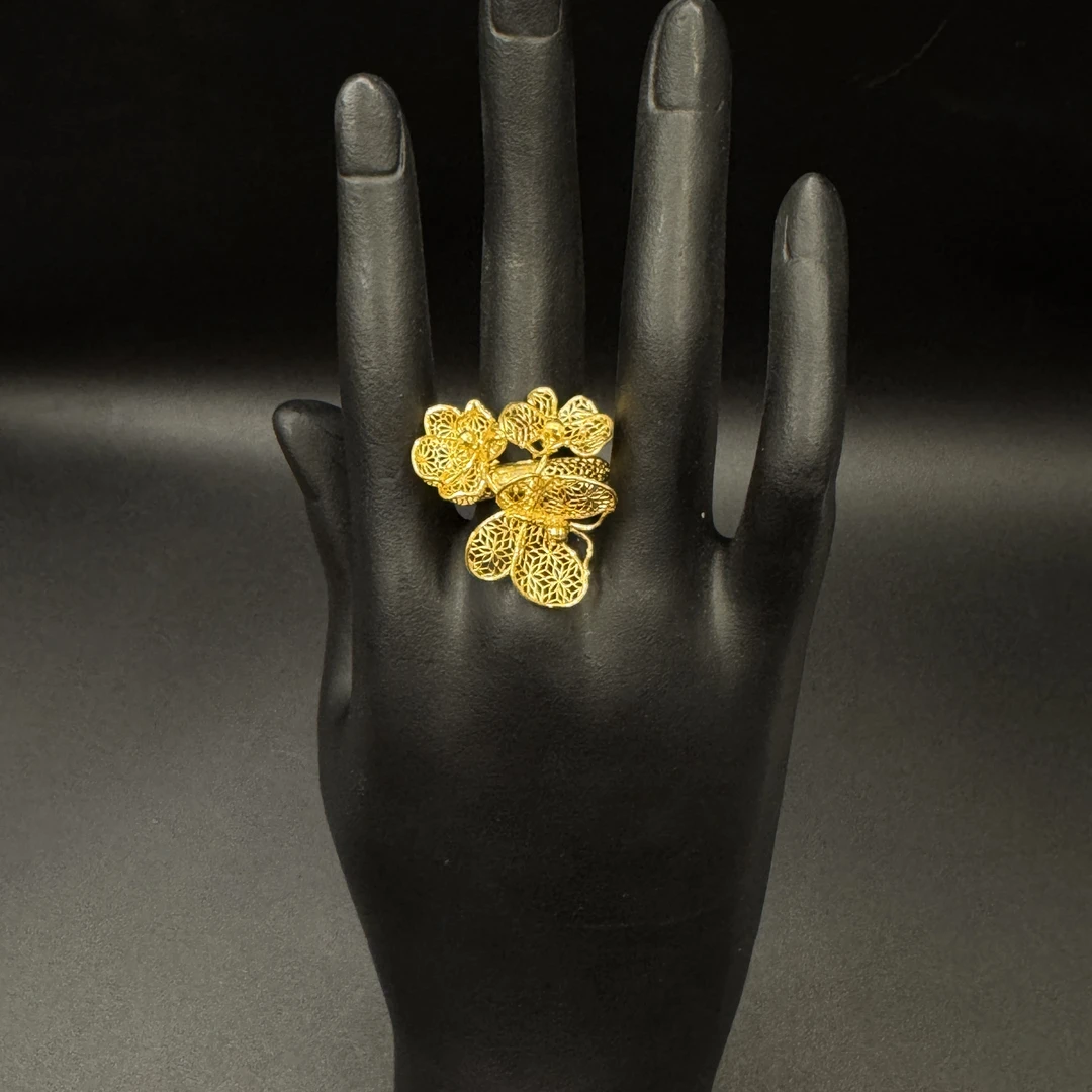 娅然黄金   7.35g足金   戒指