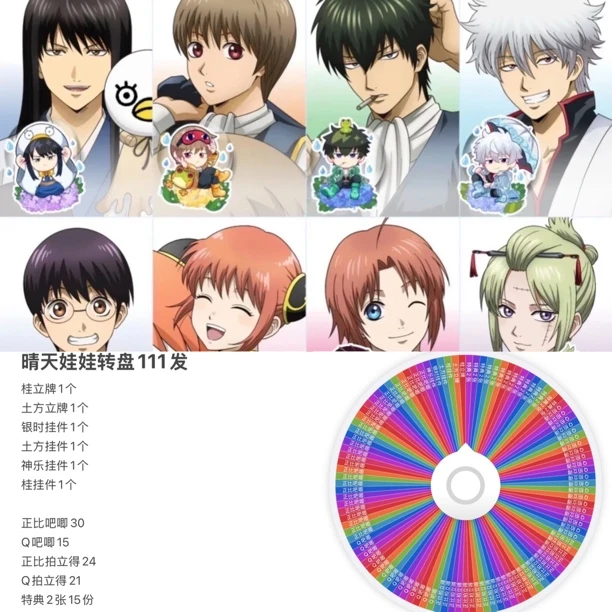 【国现】银魂晴天娃娃盲盒代拆 默认厂瑕/未成年禁止下单