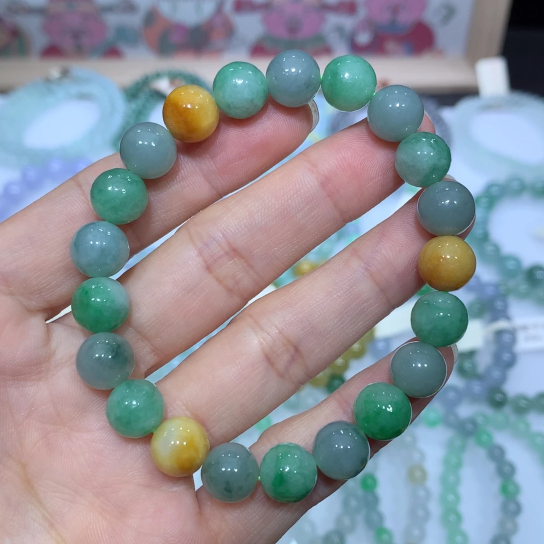 翡翠未镶嵌手链天然