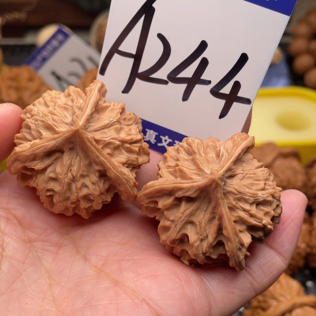 桃核把件盘山三棱38