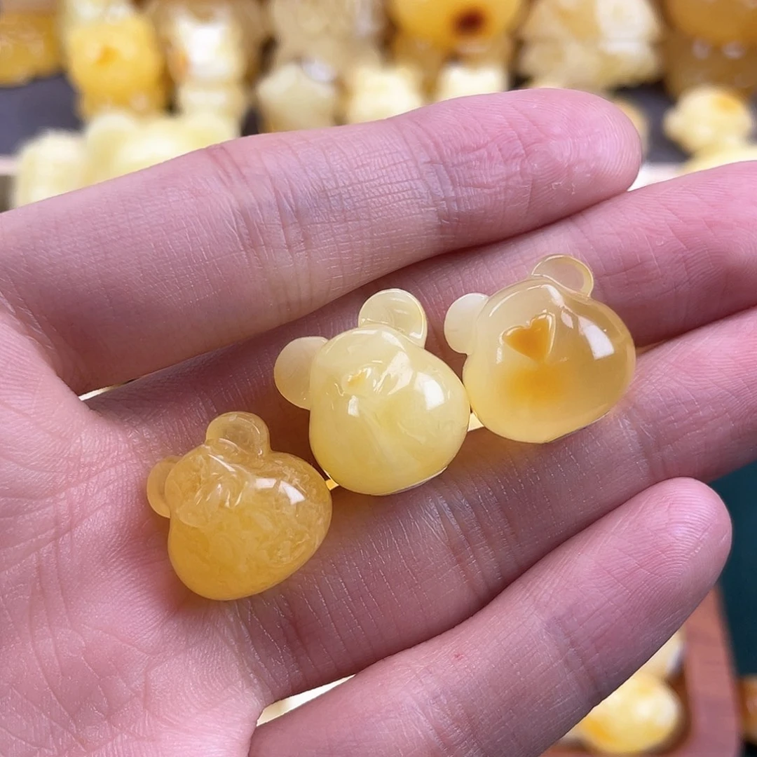 琥珀裸石未镶嵌D*ι蜜蜡