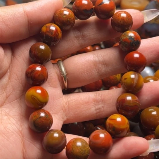 燃***燃玛瑙/玉髓吊坠未镶嵌