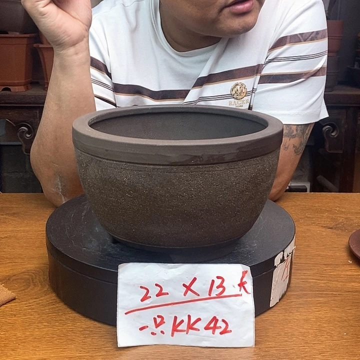 紫砂花盆货号一只KK42