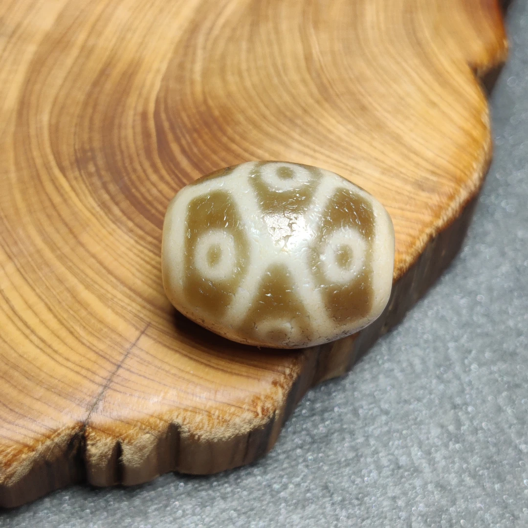 台珠天缘嫩色富甲九眼21*17玛瑙珠同品包浆感性价比高百搭