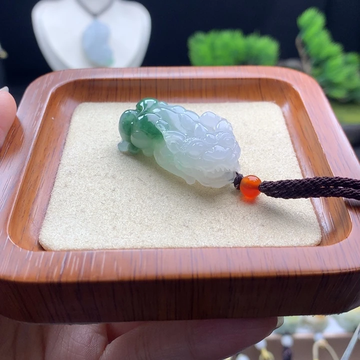 翡翠未镶嵌颈饰貔貅30