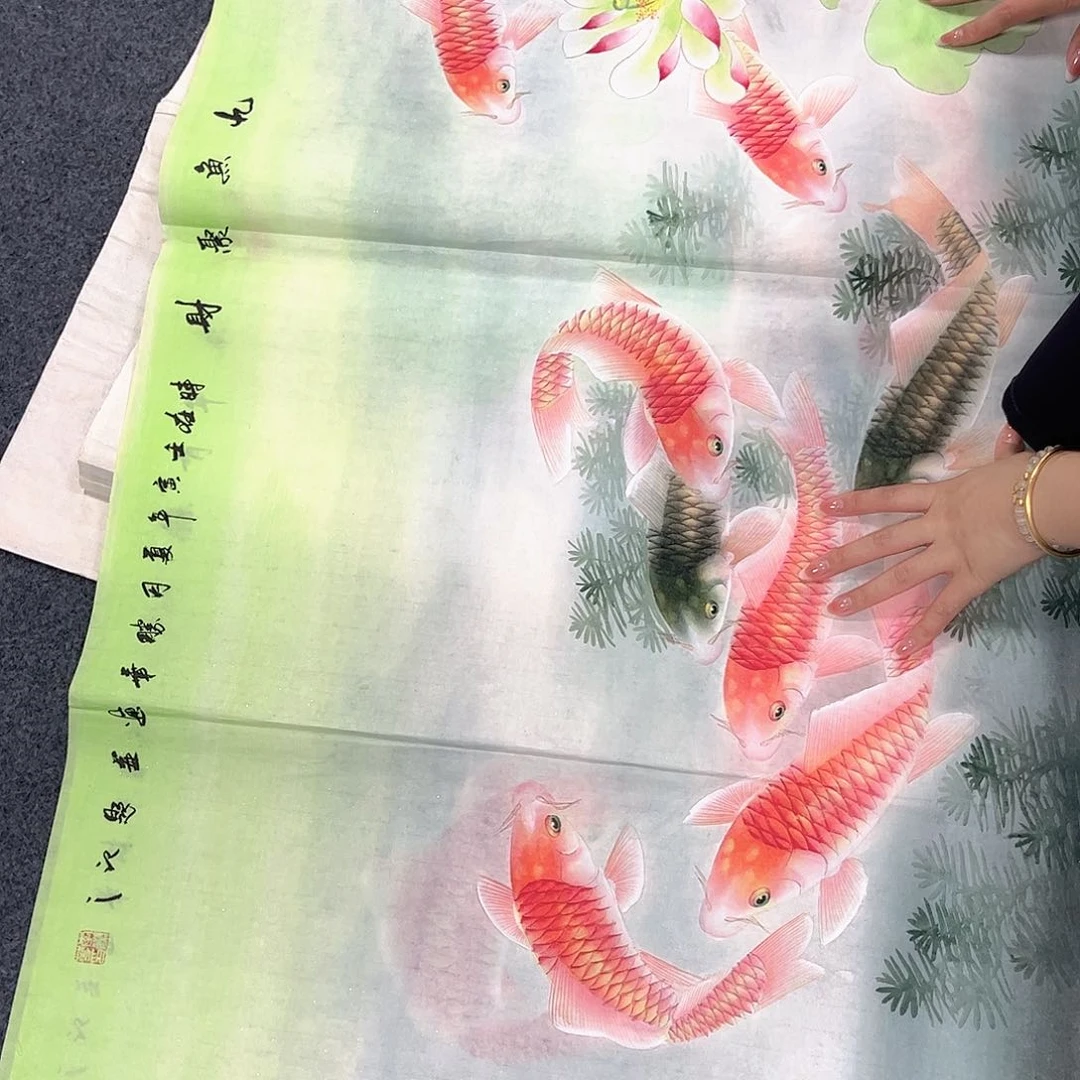 国画国画老师手绘作品
