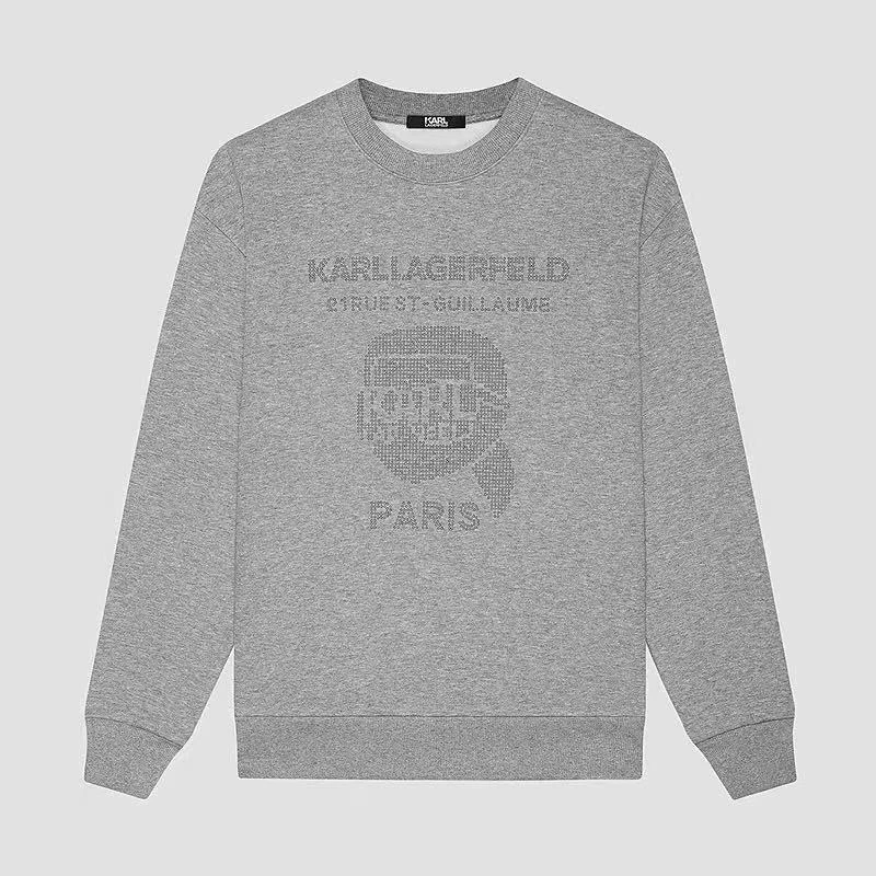 【官方男装】KARL LAGERFELD卡尔拉格斐25款钉珠卫衣M26Z1804