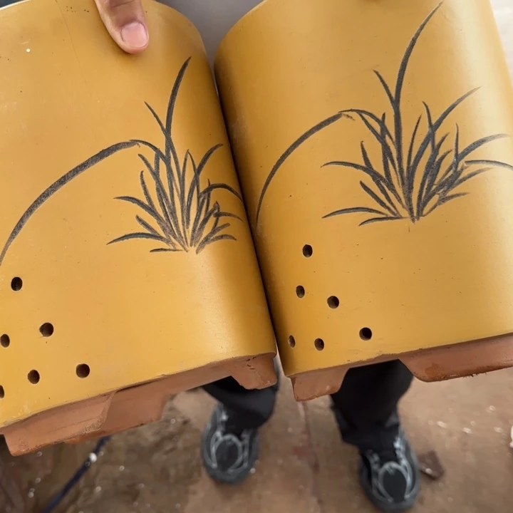 紫砂花盆口径14.17口径