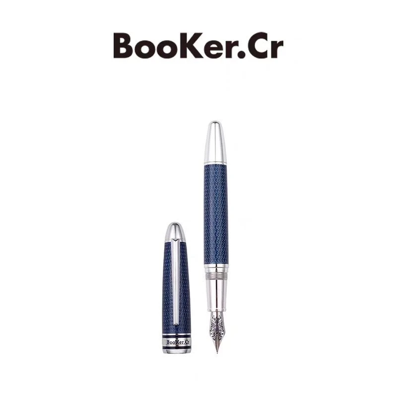 BooKer.cr/穆兰高颜值高品质手工包胶工艺练字长刀研钢笔好手感顺