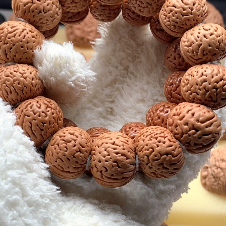 文玩核桃把件磨盘