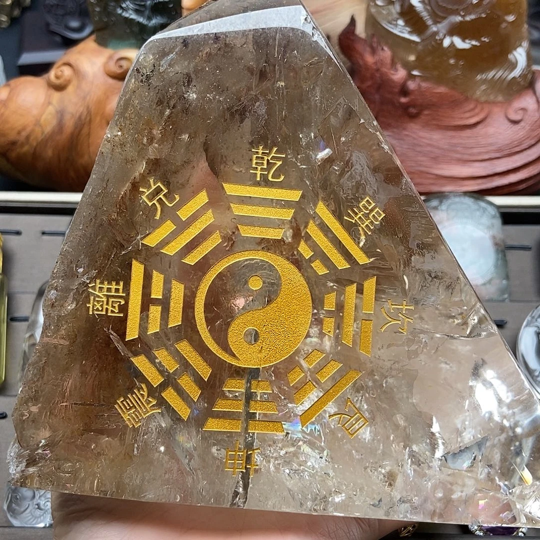 考***5水晶颈饰未镶嵌摆件