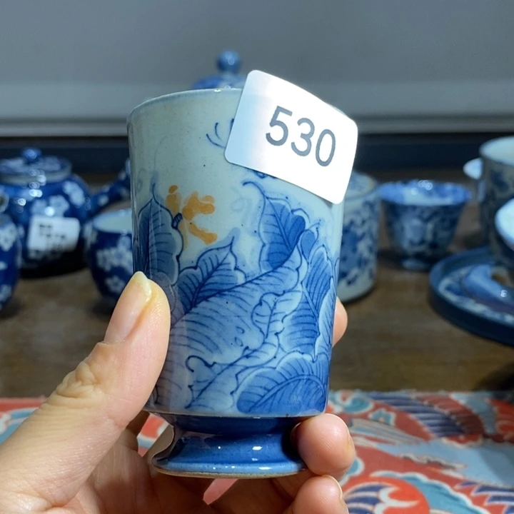 小***妈钛合金景德镇手绘芭蕉闻香杯