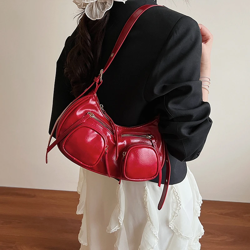 小众设计腋下包女2025夏新款韩版潮流饺子包时尚高级感单肩斜挎包