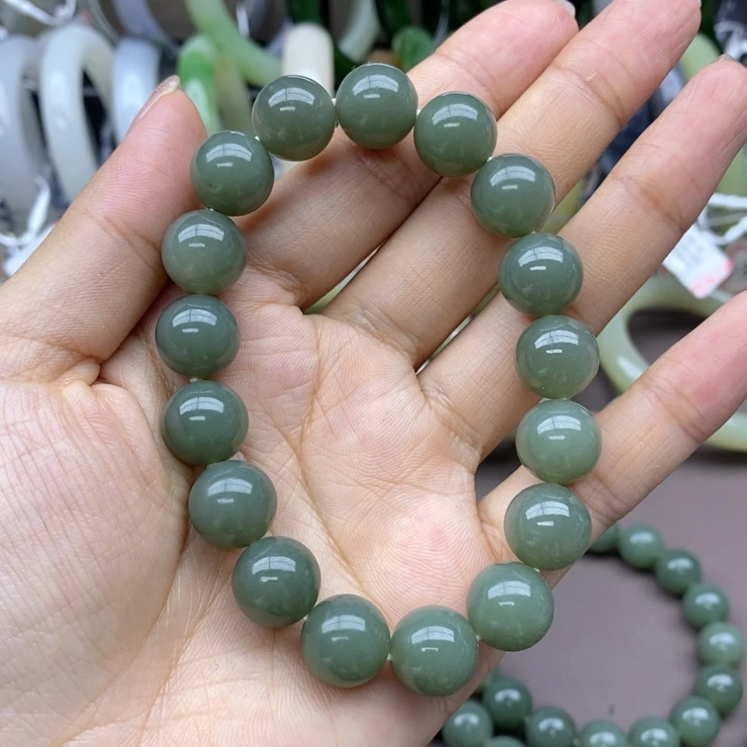 和田玉手串未镶嵌我****卡12