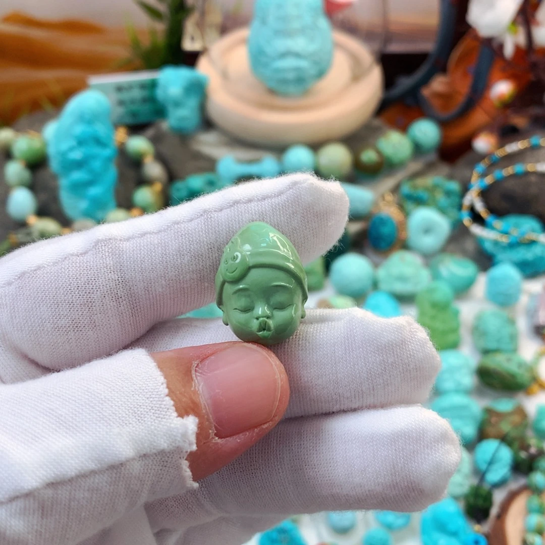 未镶嵌绿松石珠宝半成品