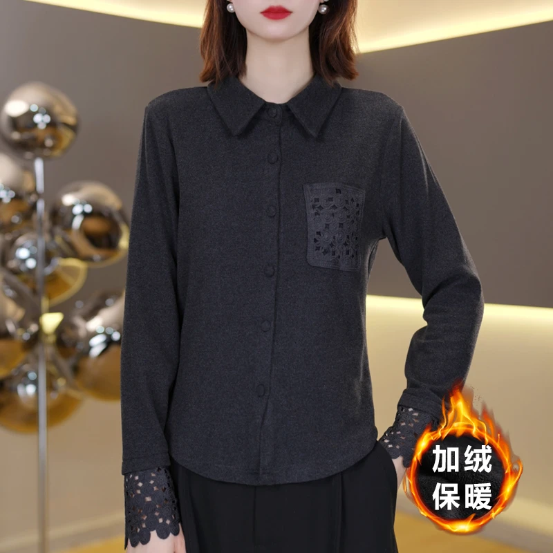 秋冬新款时尚打底衫女2025洋气显瘦百搭上衣7261