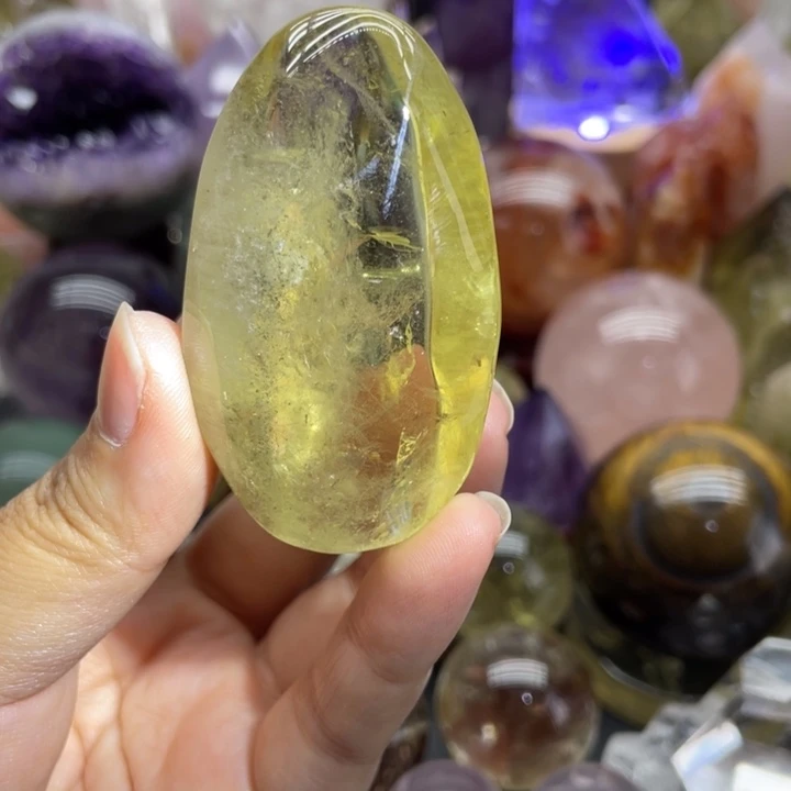 水晶未镶嵌珠宝半成品27黄水幽灵