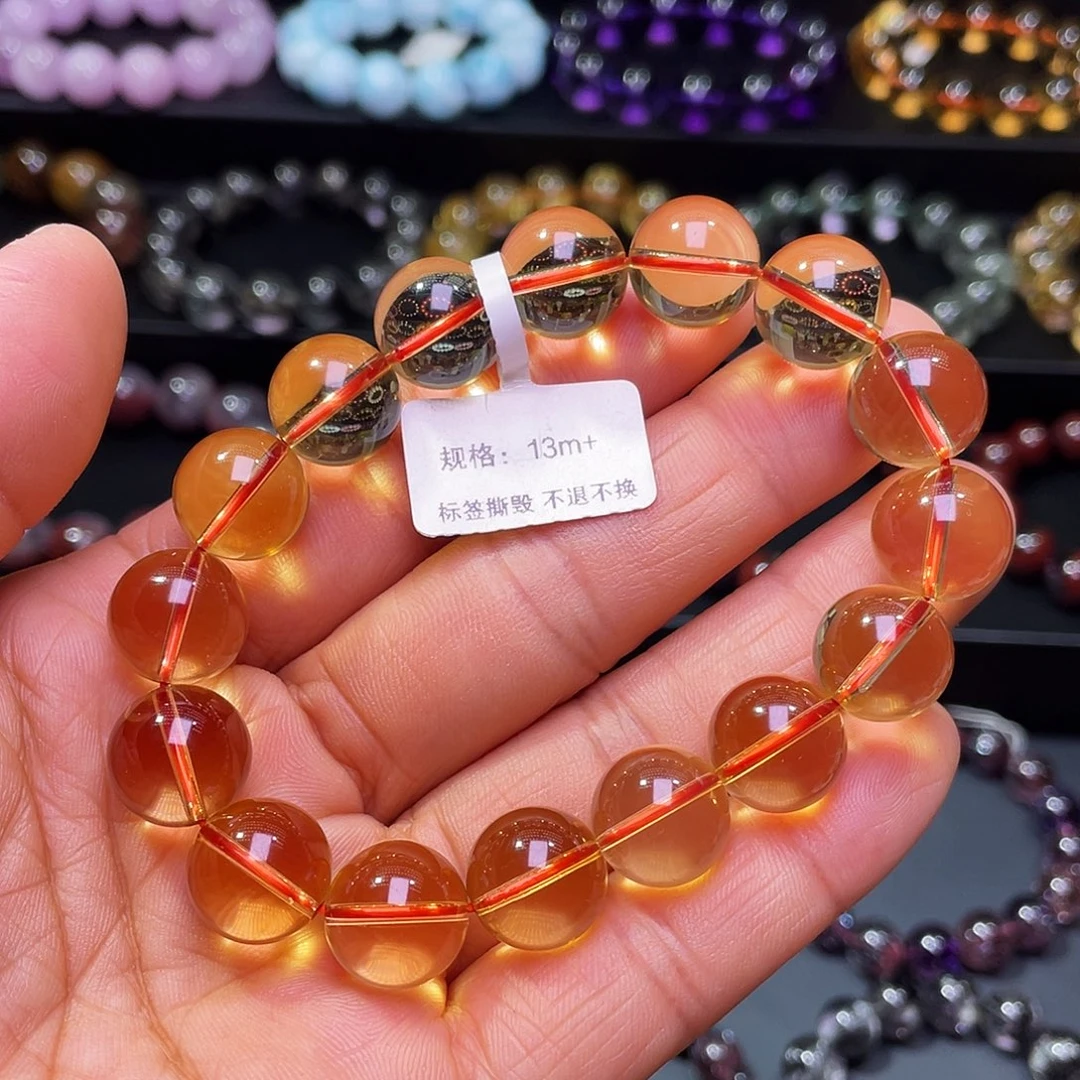 水晶手链未镶嵌巴西暴力黄毕业级