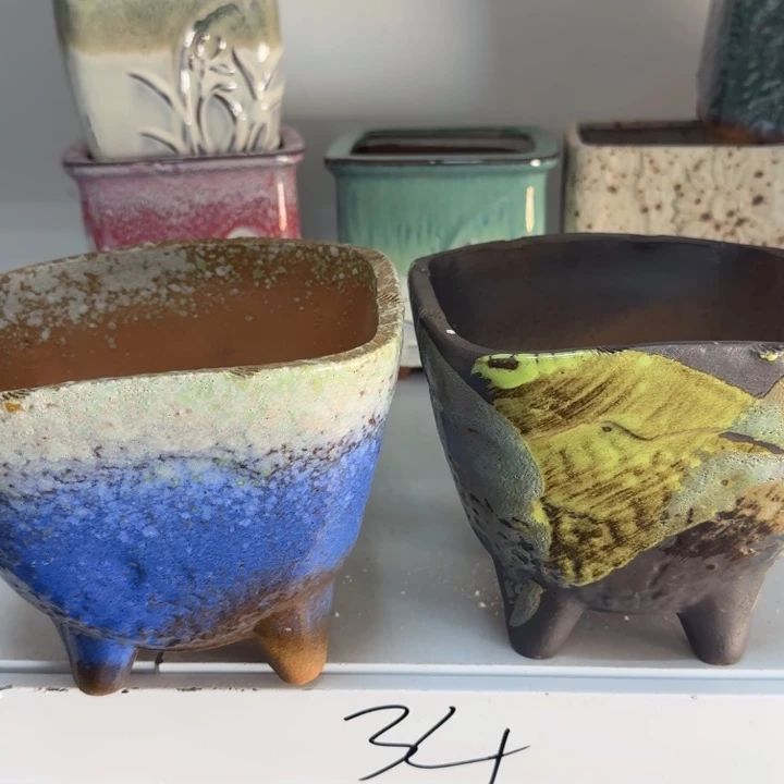 紫砂花盆口17高15，11111