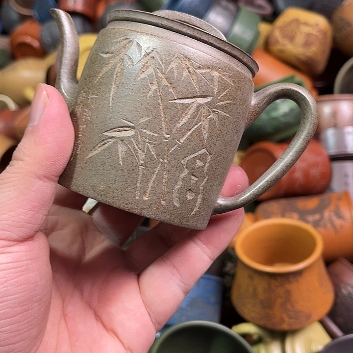 紫砂茶杯安*、全手工紫砂主人杯