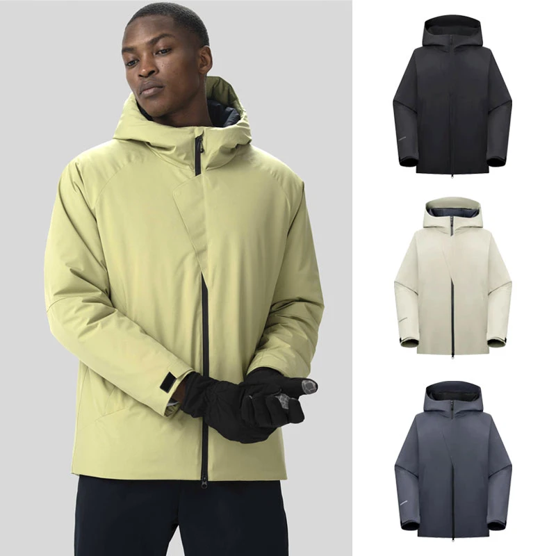 【暖由芯生】冬季男士户外防风防水抗寒保暖连帽棉衣外套