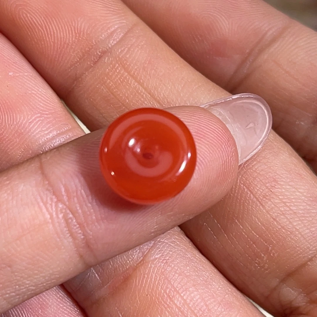 未镶嵌大黑洞面包圈11南红玛瑙