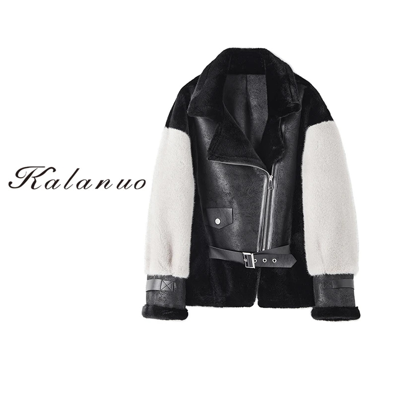 【卡拉诺】海宁反季潮流气质拼接外套F-8252