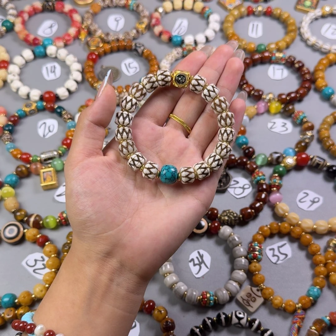 黑***家牛骨材质1.1尺寸手串