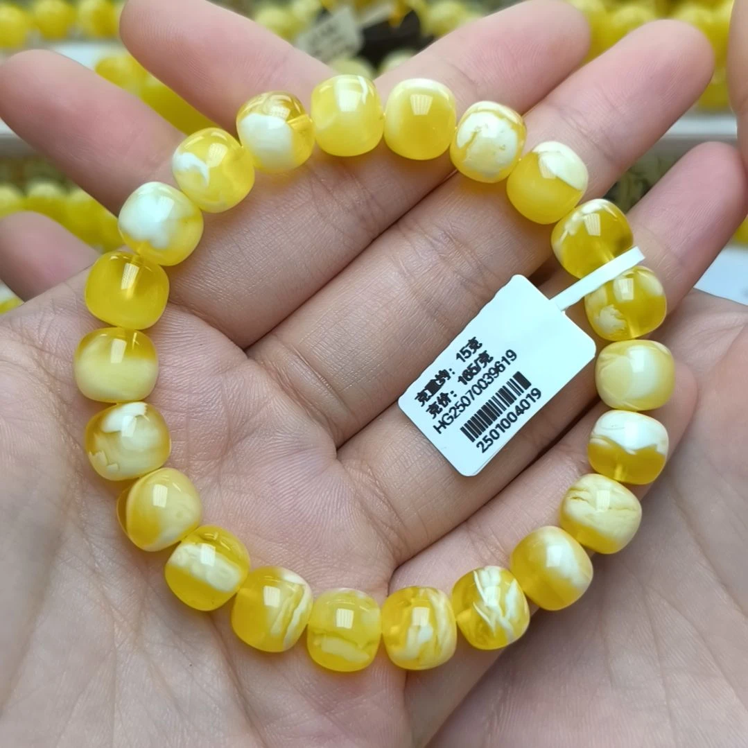 未镶嵌蜜蜡手串10加老型手串
