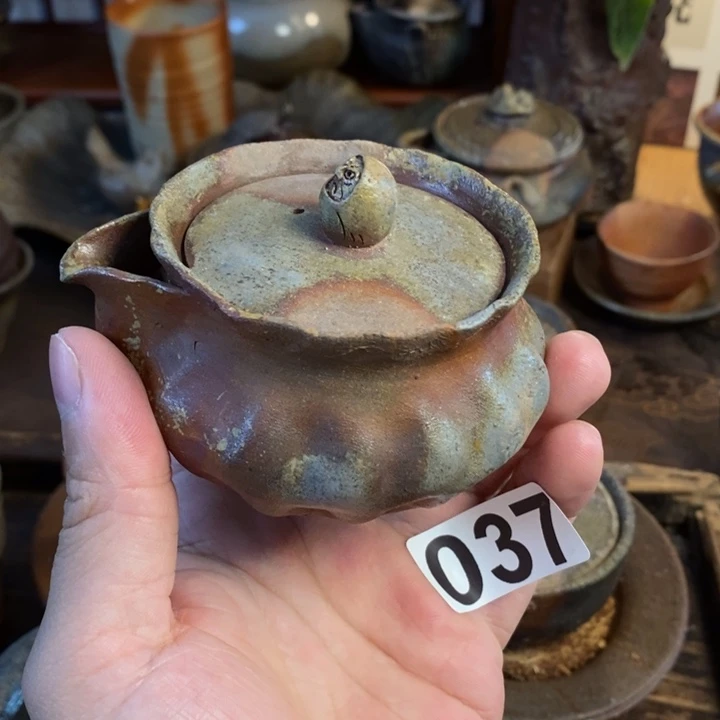 老***头备前烧柴烧茶具三乃三