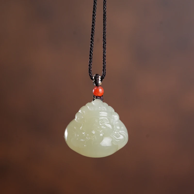 新疆和田玉 于阗老坑财神吊坠多样性发一件 鑫浩矿业