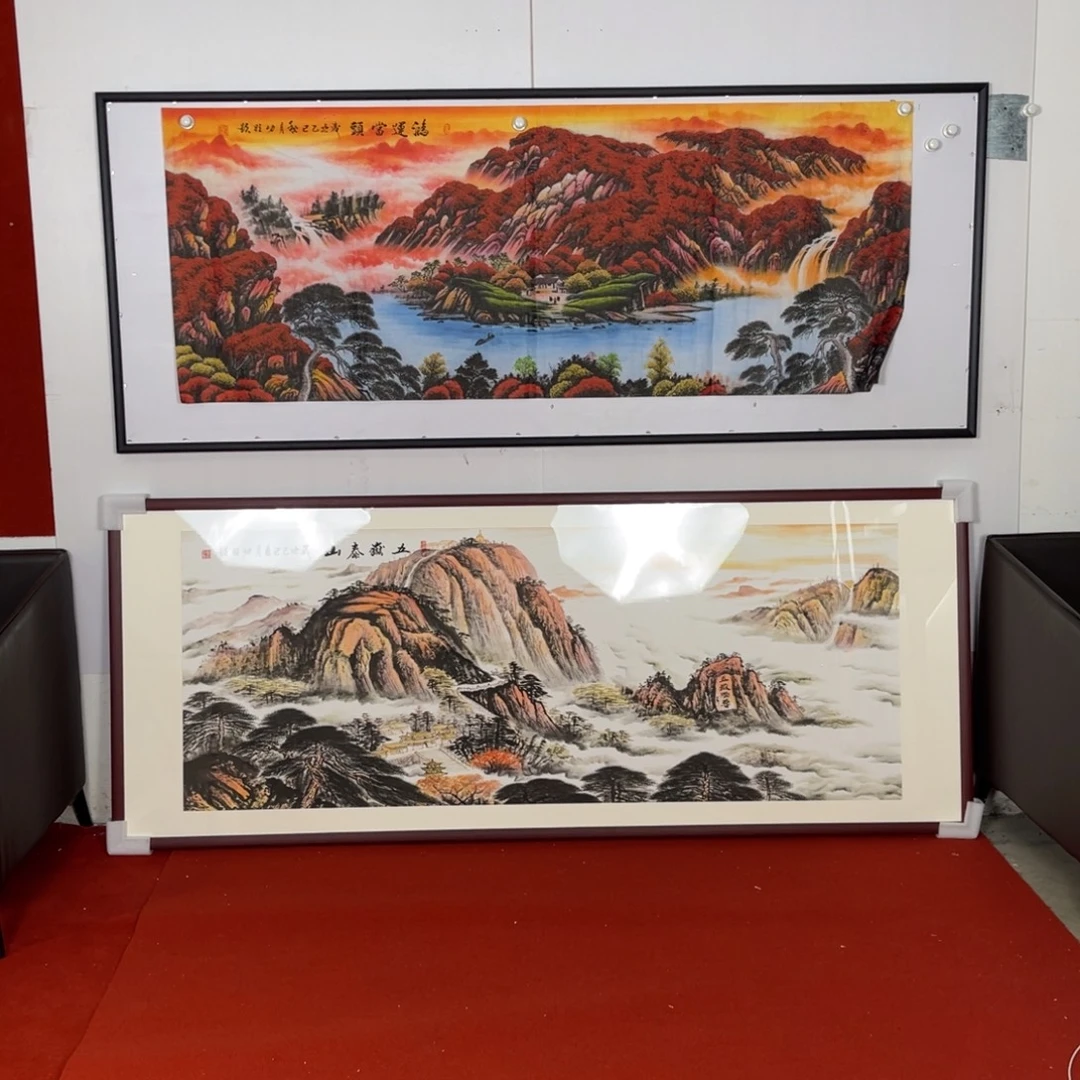 横款画心小六尺鸿运当头