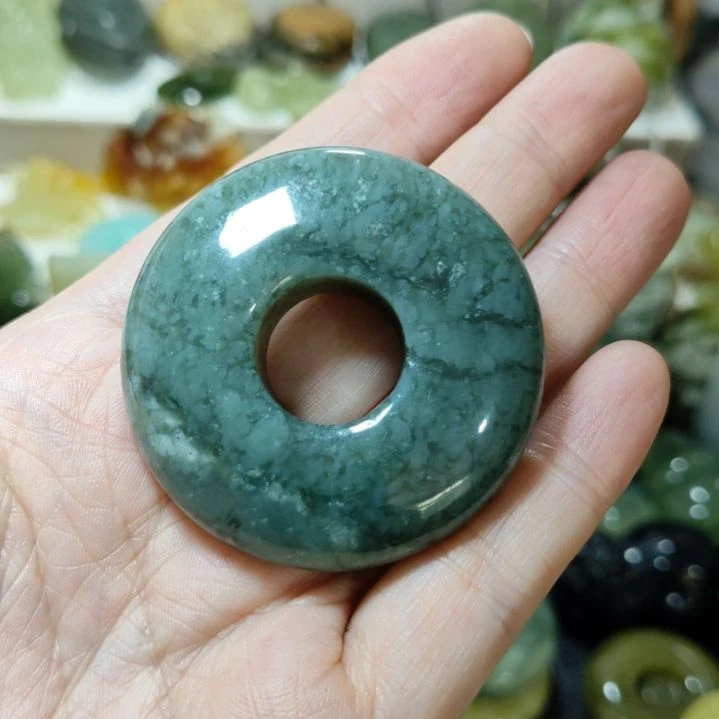 岫玉平安扣未镶嵌