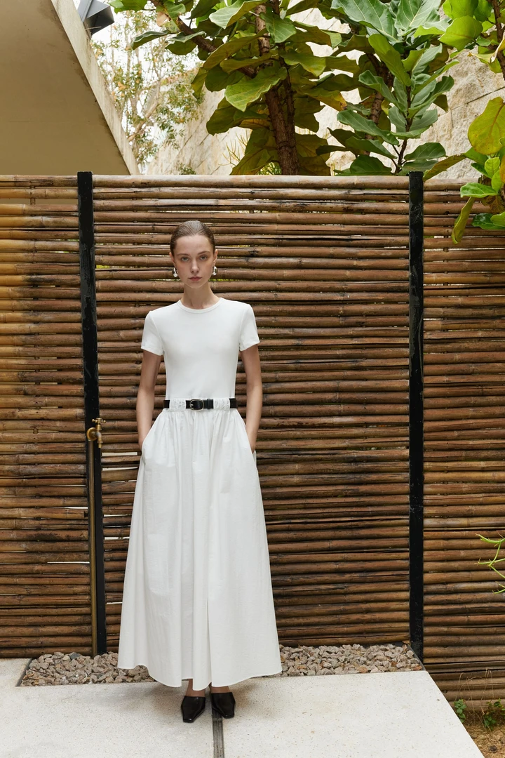 小众设计 拼接连衣裙 25067