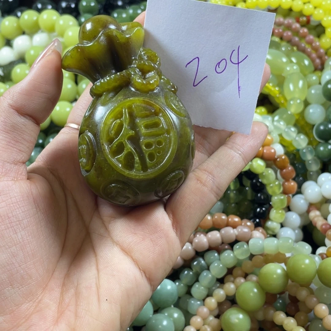 未镶嵌蛇纹石玉手链