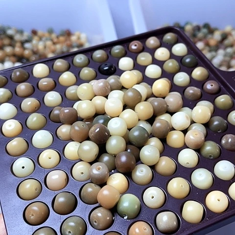 吊坠白玉菩提白玉菩提11多宝桶130颗