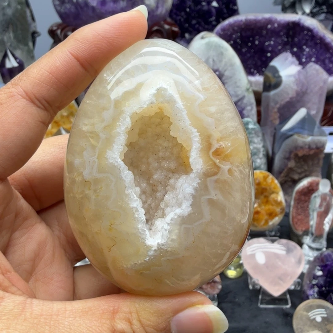 紫晶未镶嵌摆件全抛软糖