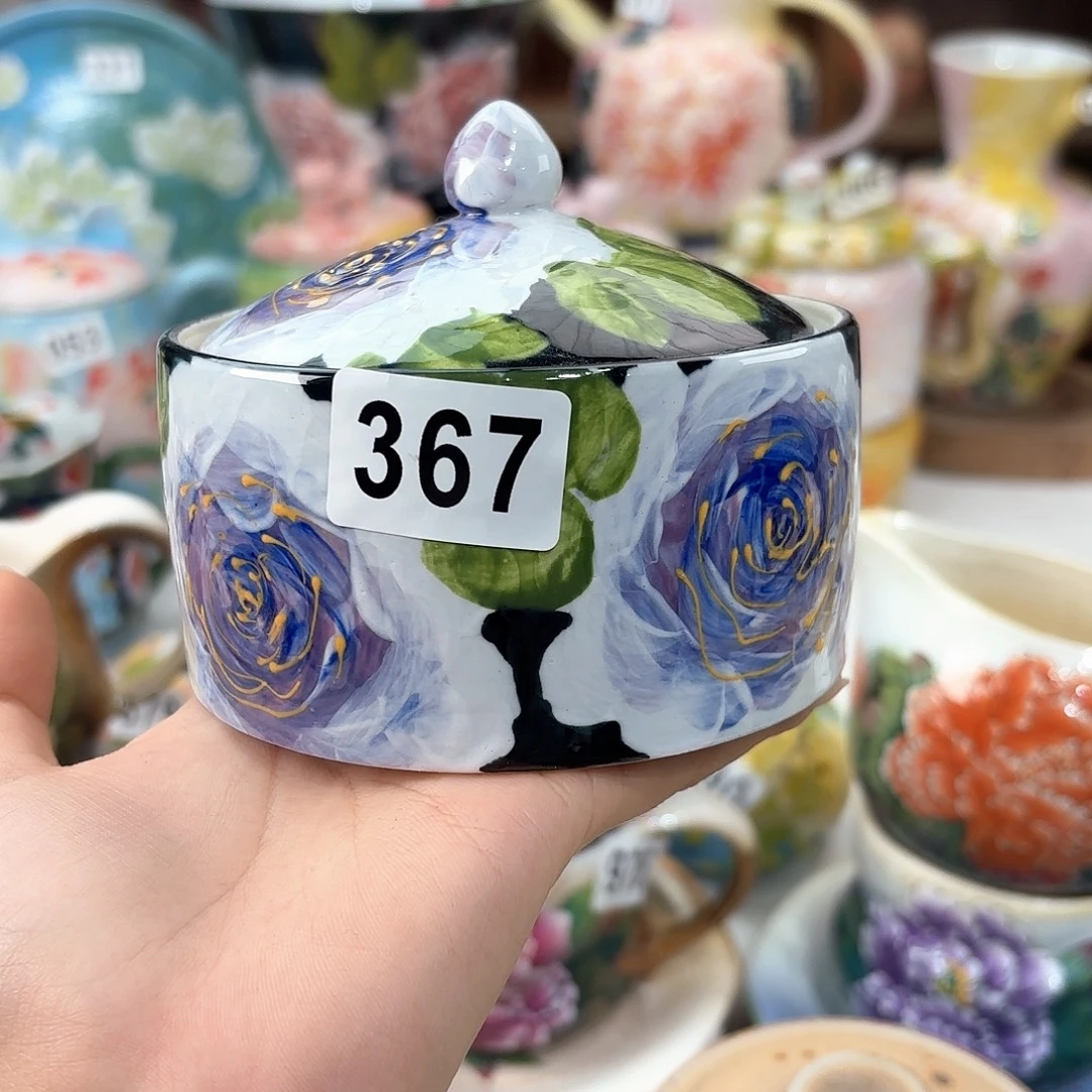 景德镇手绘高温釉下彩陶瓷茶具