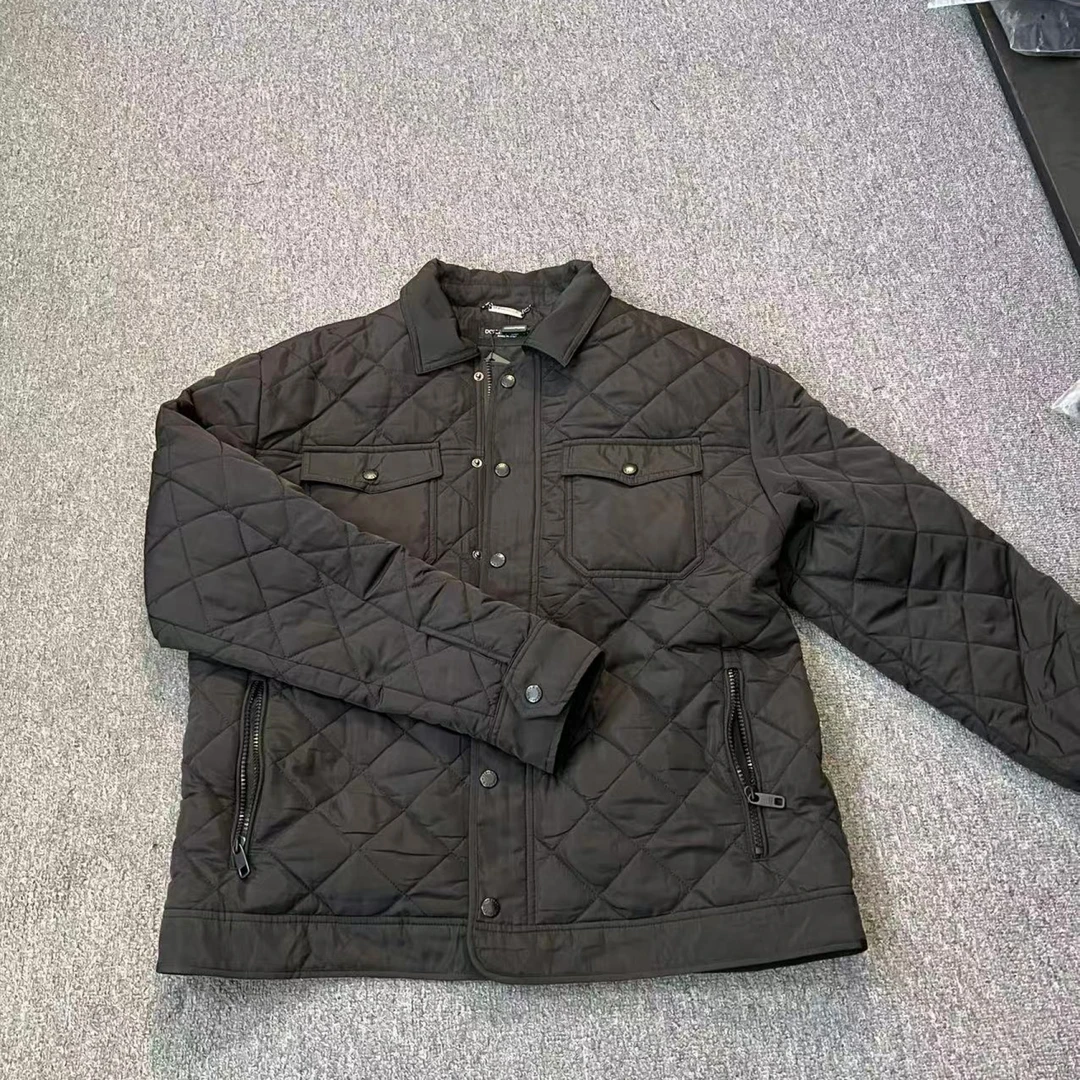 菱形格DG棉衣正品外套